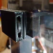 door magnetic holder 3d holder door magnet magnetic enclosure plexiglass 3d print model - Mito3D
