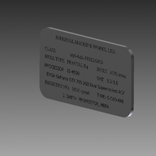 plaque Vorlage 3d print model - Mito3D