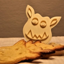 troll cookie cutter kids 3d print model - Mito3D