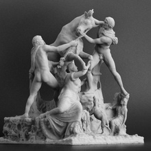 Farnese Boğa taramak heykel Michelangelo ölüm cinayet grup Caracalla ceza dirmek toro farnese Severian 3d print model - Mito3D