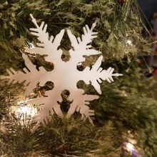 snowflake ornament & garden christmas snow 3d print model - Mito3D