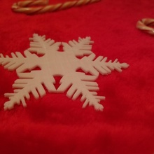 fiocco neve ornamento 2 giardino Natale albero ornamenti allegro 3d print model - Mito3D