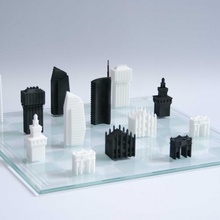 Milan satranç Ayarlamak mağaza Noel elmas kule Arco duomo castello Velasca tek kredi 3d print model - Mito3D