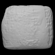 cuneiforme tavoletta scansione antico carattere dinastia scrittura sollievo argilla iscrizione 3d print model - Mito3D