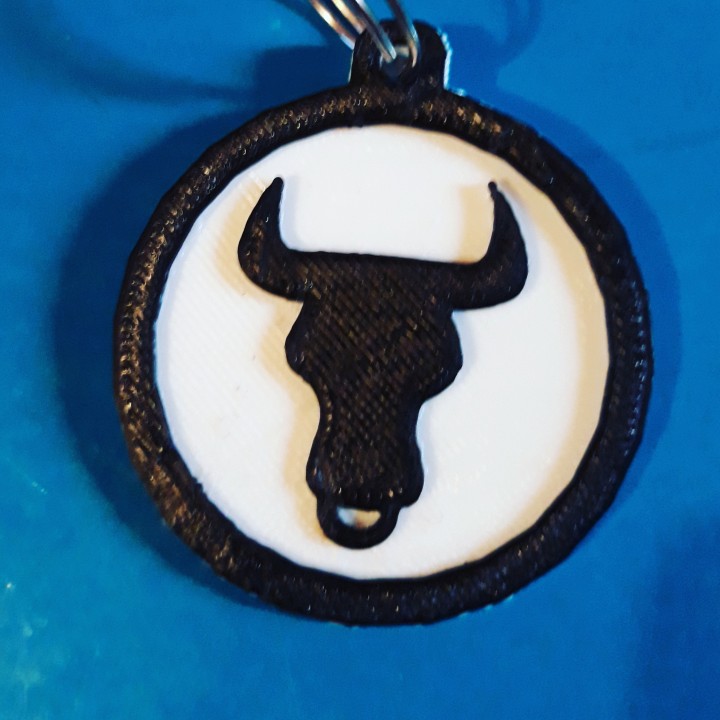 taurus keychain fashion & accessories keyring bull starsign astrology april birthsign 3D print model - Mito3D
