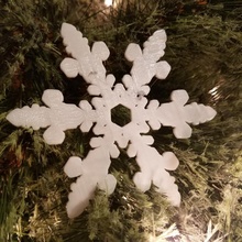 fiocco neve ornamento 4 giardino Natale albero 3d print model - Mito3D