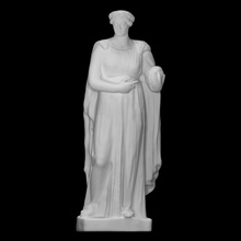 musa so called urania escanear antiguo vestido hembra diosa escultura estatua mujer Adoración mármol Copiar pie 3d print model - Mito3D