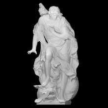 narcissus scan arrow fish goddess greek monster mythology roman sculpture statue weapon woman hunter religion renaissance italy 3dprint 3dscan bow hunt hunting 3d print model - Mito3D