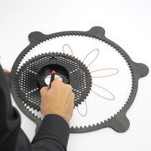 spirograph - prusament spool reuse idea upcycling drawing 3d print model - Mito3D