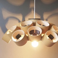 chandelier - prusament spool reuse idea upcycling light 3d print model - Mito3D