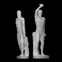 zalim öldürme grup taramak şekil erkekler heykel sevgililer Harmodius Aristogeiton 3d print model - Mito3D