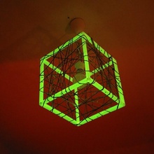 mpf - meshcube lamp netzw rfel lampe & garden cube frame mesh shade wurfel lampenschirm rahmen netz fluorescent fluoreszierend 3d print model - Mito3D