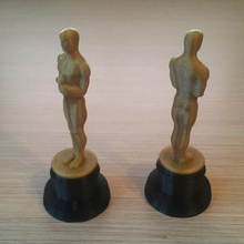 Osca ventilador arte prêmio estatueta filme oscar troféu miniatura 3d print model - Mito3D