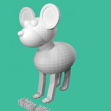 afrikanisch wild Hund Basteln 3d print model - Mito3D