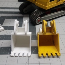 construir brinquedos escavadora balde construção 3d print model - Mito3D