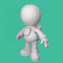 astronauta tinkercad 3d print model - Mito3D