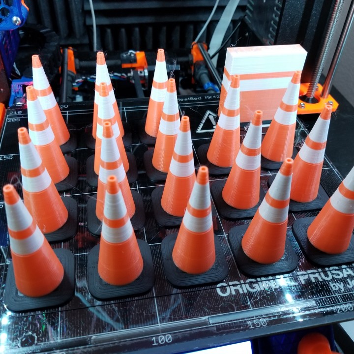 1 10 scale traffic cone 10scale 3D print model - Mito3D