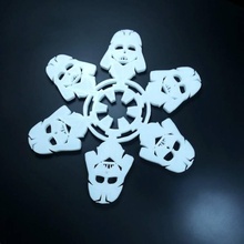 star wars themed christmas snowflake ornament toys & games 3d print model - Mito3D