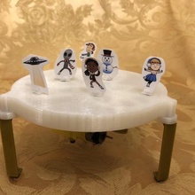 ufo aralık 2018 buz paten kaymak pist manyetik Noel mıknatıs motor oyuncak gezegen alien3d Bryan üzüm 3d print model - Mito3D