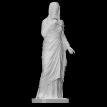 matrona scan female figure lady woman saint standing drapery 3d print model - Mito3D