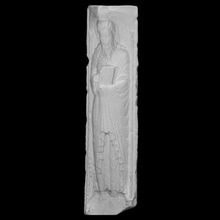 saint andrew scan book christian figure man sculpture statue beard religion church male bas-relief drapery 3d print model - Mito3D