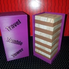 travel tumble tower box jenga tumbletower dollartree 3d print model - Mito3D