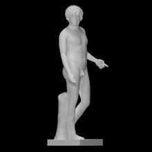 antinous scan ancient figure god hero sculpture statue worship marble emperor male nude youth lover hadrian favourite homosexuality 3d print model - Mito3D
