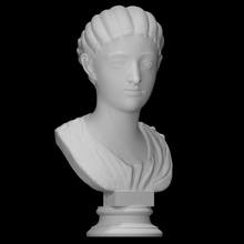 publia fulvia plautilla scan ancient bust dress female hair head portrait woman marble young empress 3d print model - Mito3D