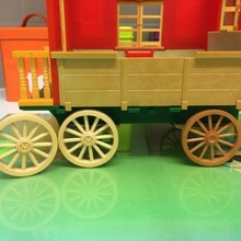 sylvanian families gypsy caravan replacement wheel toy 3d print model - Mito3D