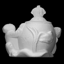 tinteiro Varredura flor recipiente decoração figura presente lótus escultura prata tabela embarcação masculino alívio pedra sabão 3d print model - Mito3D