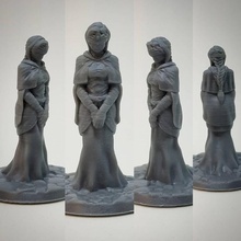 kaleci karanlık ruhlar 3 ölmek fantezi kız rpg video oyunu Kadın Güneş Namco Bandai koleksiyon oyuk Karanlık tanrıça büyücü kadın Hazırlamak övgü 3d print model - Mito3D