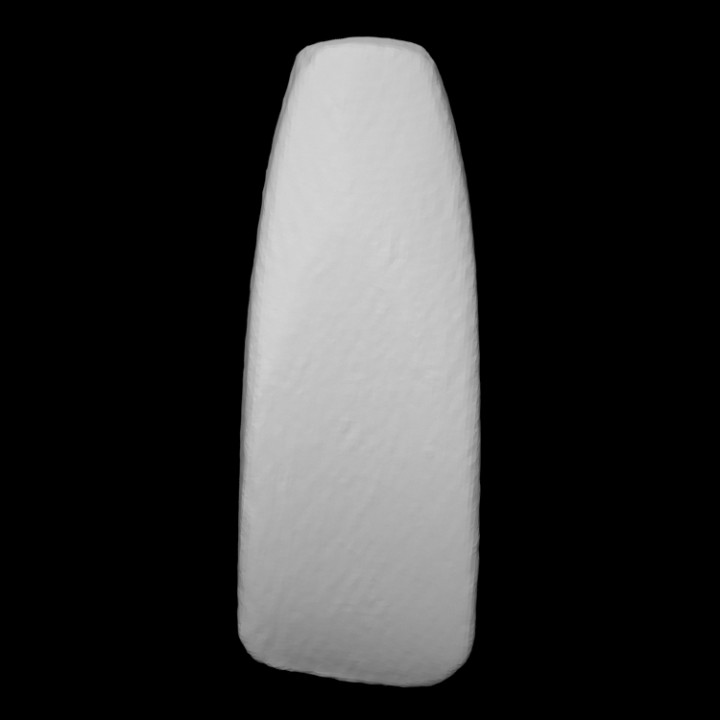 hollow edged axe scan stone weapon rock 3D print model - Mito3D