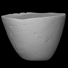rekonstruiert Trichter Becherglas Scan Schüssel Schiff Grab Linderung Haushaltswaren Keramik Beerdigung Ritual 3d print model - Mito3D