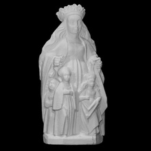 Santo Úrsula escanear hembra diosa escultura estatua mujer Adoración Iglesia princesa mártir 3d print model - Mito3D