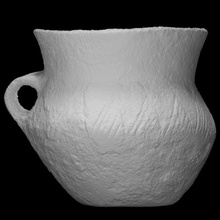 vessel scan bowl handle jar houseware ceramic jug earthenware 3d print model - Mito3D