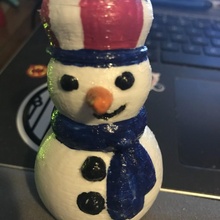 snowman christmas cold snow 3d print model - Mito3D