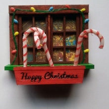 elfe fenêtre jardin Noël décoration amusement gamins 3d print model - Mito3D