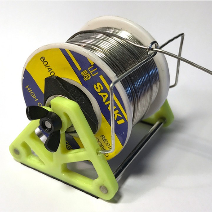 solder spool holder tool tools flux 3D print model - Mito3D