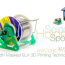 solder spool holder width masked sla 3d printing diy hobby tool handmade 3d print model - Mito3D