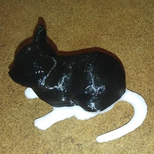 gato Navidad ornamento decoración mascota 3d print model - Mito3D