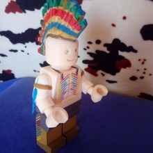 braços nativo americano Lego gigante Vila bonecos brinquedos 3d print model - Mito3D