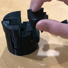 rompecabezas cilindro arreglar juguete 3d print model - Mito3D