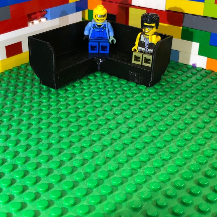 Lego Ecke Couch Fixmytoy 3D print model - Mito3D