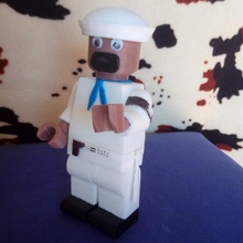 braços marinheiro Lego gigante Vila bonecos brinquedos 3d print model - Mito3D