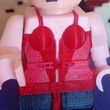 corpo Madonna Lego gigante giocattoli Giochi bambole 3d print model - Mito3D
