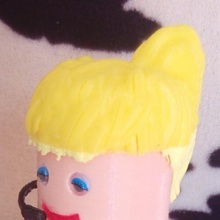 capelli Madonna Lego gigante bambole giocattoli 3d print model - Mito3D