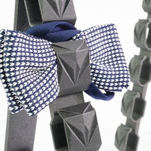cubistic bow tie holder & garden hanger lowpoly origami gentleman cubism accenssory 3d print model - Mito3D
