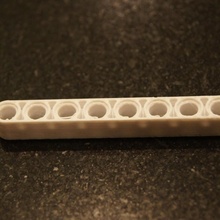 8x1 Lego Tecnico braço salva vidas substituição 3d print model - Mito3D