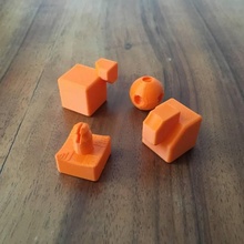 3d printed rubix's cube toys & games work 3d print model - Mito3D