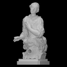 saint notburga scan bust dress portrait woman church cult youth catholicism servant peasant 3d print model - Mito3D